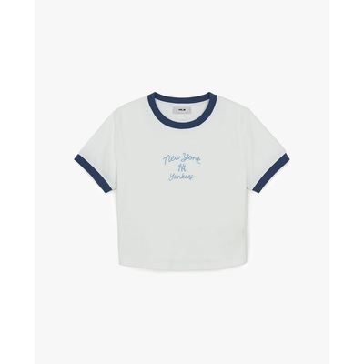 MLB - Áo croptop nữ cổ tròn tay ngắn Sportive_3FTSV0163-50WHS
