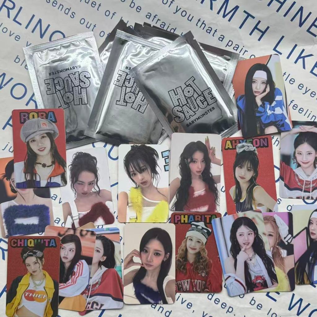 babyMonster Treasure Monster Hot Sauce Thẻ ngẫu nhiên Zheng Yaxian Selfie Thẻ nhỏ asa góc