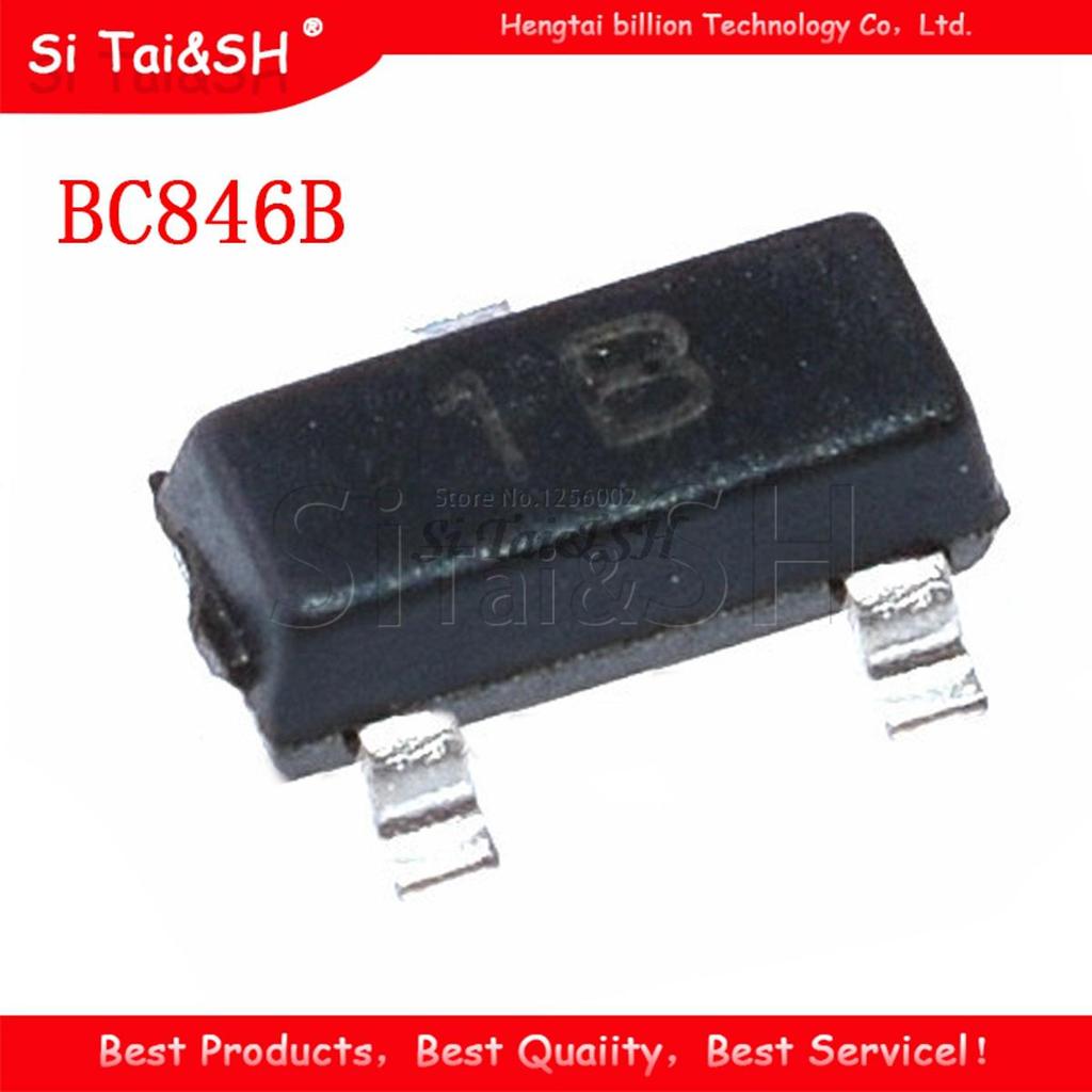 100 CÁI BC846B SOT23 BC846B SOT 846B SMD SOT-23 1B bóng bán dẫn mới