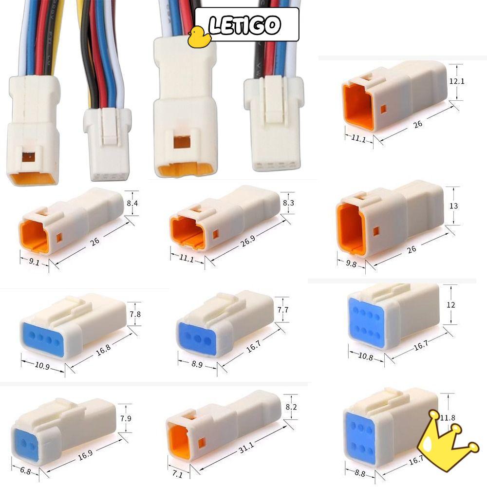 [LETIGO] Đầu nối cáp chống nước ô tô, 03R-JWPF-VSLE-S JST JWPF Type JST JWPF Male Female Butt Plug, 