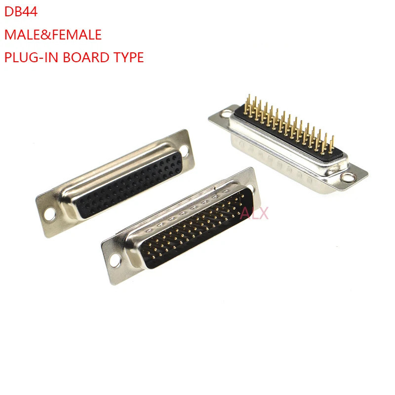 2 Chiếc DB44 Plug-in board Loại NAM Nữ Cổng Nối Tiếp KẾT NỐI D-Sub KẾT NỐI 44pin Cắm jack Adapter 3 