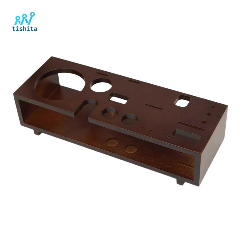 Cocktail Shaker Bar Set Cocktail Shaker Đứng Ổn Định Bartender Dụng Cụ Giá Đỡ Bartender Tre Bảo Quản