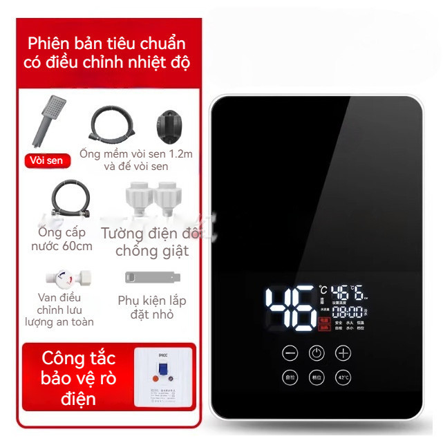 F1-C1-newMáy nước nóng điện gia dụng giữ nhiệt độ ổn định. Máy nước nóng làm nóng nhanh. Nước nóng t