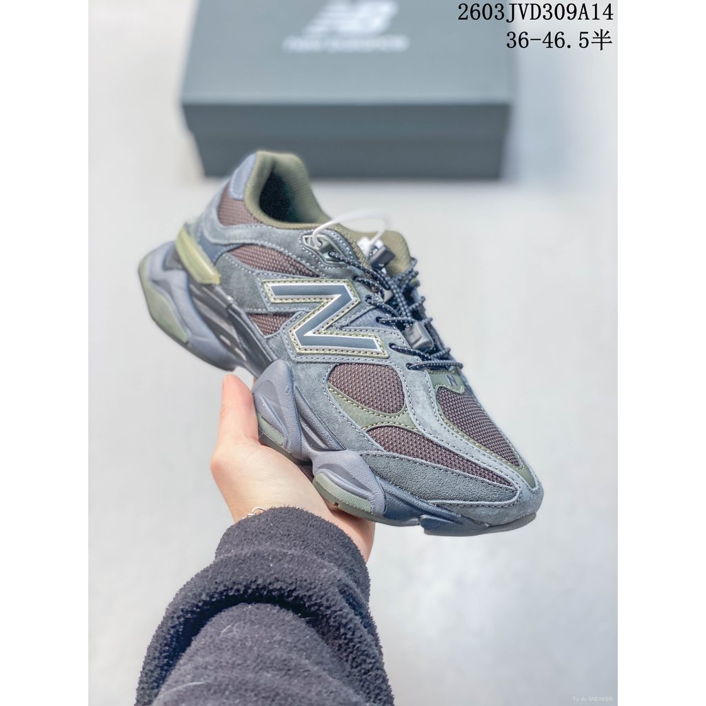 NB9060 New Balance, giày sneaker retro, thấp cổ, nhẹ, thoải mái, unisex, streetwear & đi chơi