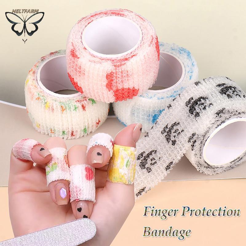 GOLD 2M / 4M Móng Tay Bảo Vệ Ngón Tay Băng Dễ Thương Flex Chống Tia UV Không Dệt Dụng Cụ Làm Móng Ta