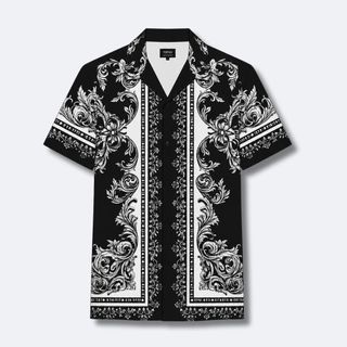 [TOPGU] Áo Sơ Mi Nam Cuban Shirt Sơ Mi Họa Tiết Hoàng Gia Cao Cấp. Vải lụa hàn thoáng mát,  Lãng Tử & Phóng Khoáng