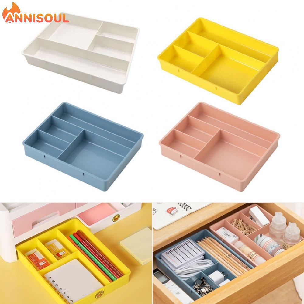 [NISO]Drawer Organizer 4 Compartments PP Plastic Material Compact Design Space Saving