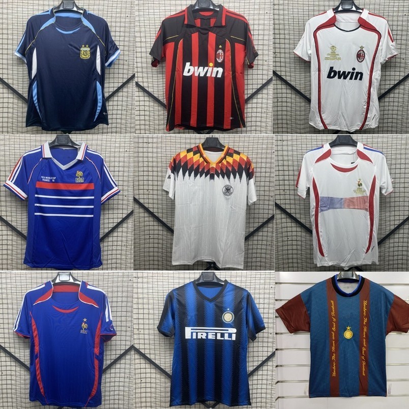 Áo bóng đá Retro 9899 America Away Argentina Cheese Away 2006 World Cup Brazil Jersey 5.11A