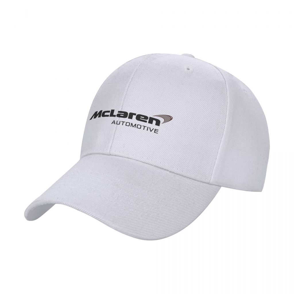 Mới Có Sẵn mclaren logo Ô Tô Mũ Bóng Chày Nam Nữ Thời Trang Polyester Màu Trơn Cong Vành Mũ Unisex G