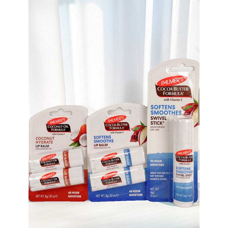 son dưỡng môi Palmers Palmers Cocoa Butter Lip Balm Dưỡng Ẩm Dưỡng Ẩm Phai Màu Môi Nếp Nhăn Đa Năng 