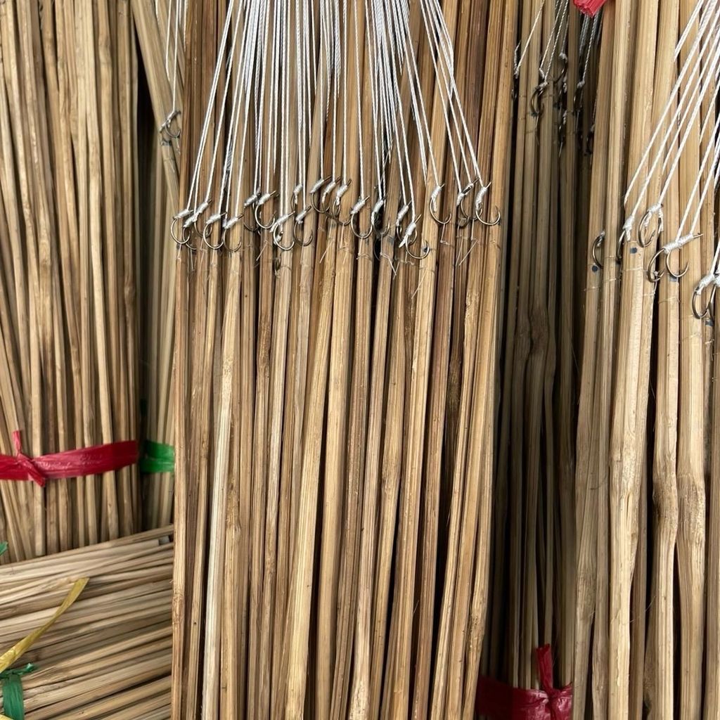 10 20 30cần câu cắm cá có dây lưỡi đầy đủ dài 1m1