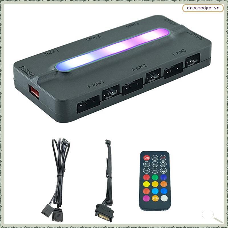 [dreamedge] Bộ điều khiển ARGB 5V / 3Pin ARGB 4Pin Quạt PWM HUB Hub quạt ARGB Bộ chia trung tâm ARGB
