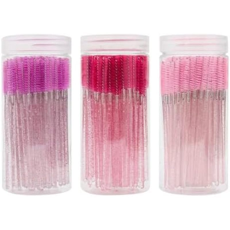 300 Pcs Plastic Eyelash Brushes Mascara Wands Lash Extensions Brushes Spoolies Eyebrow Makeup Brushe
