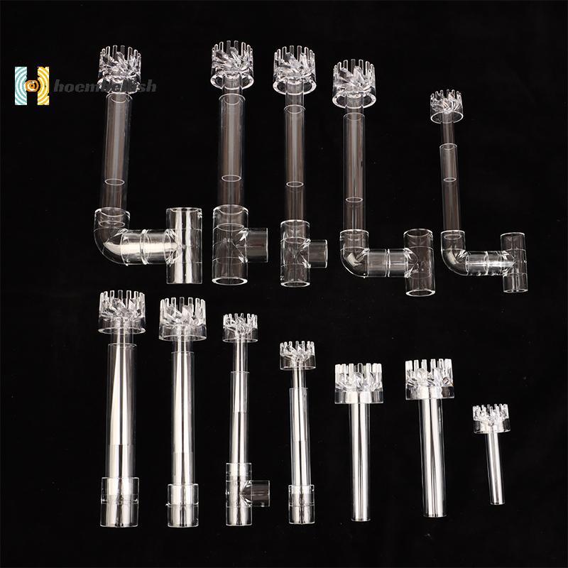 < Hoembellish > 1 Bộ DIY Clear Aquarium Skimmer Acrylic Lily Spin Inflow Outflow Water Plant Tank Fi