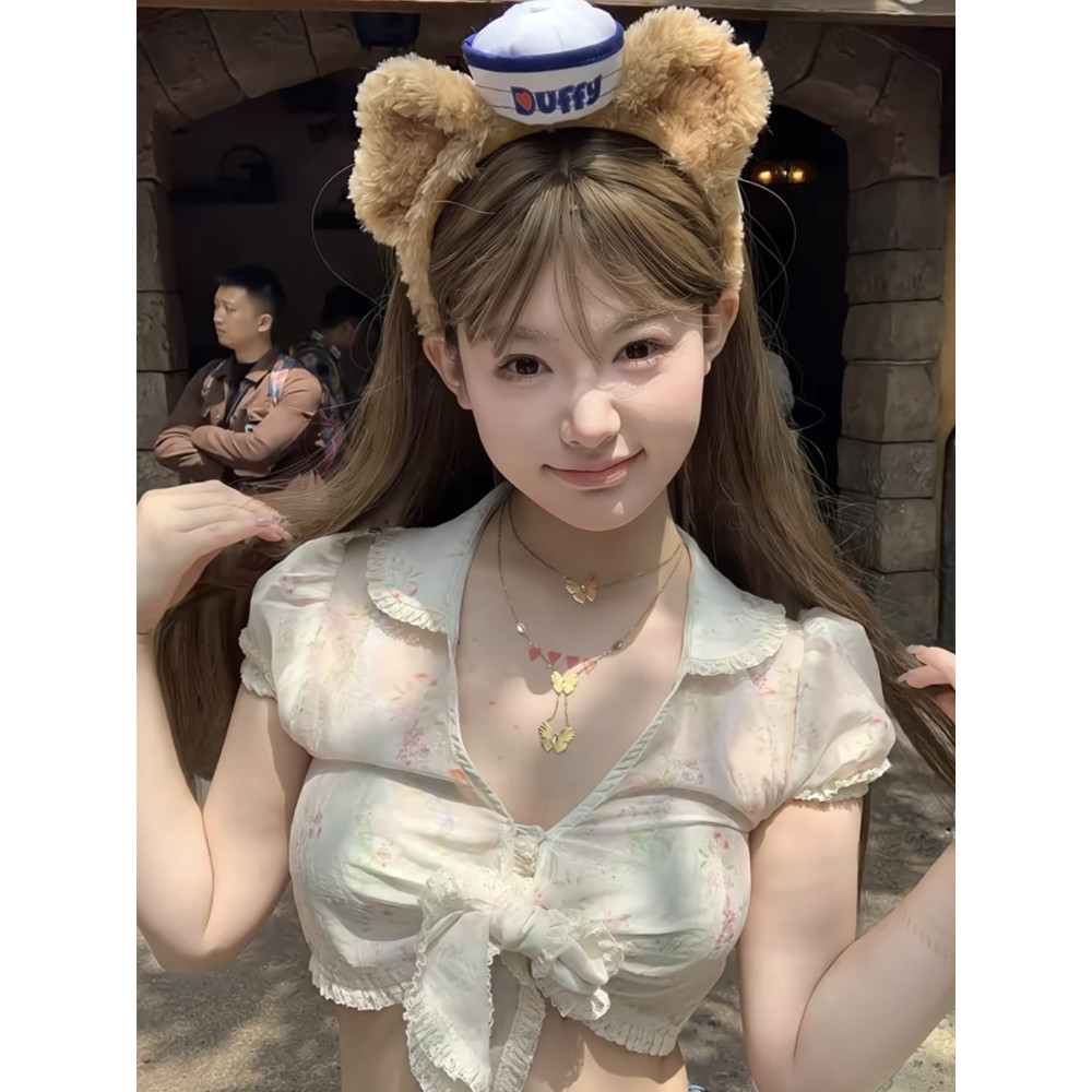 Disney Disney Duffy Duffy Gấu Băng Đô Cô Gái Dễ Thương 2026 Influencer Bán Chạy Công Viên Giải Trí Ả