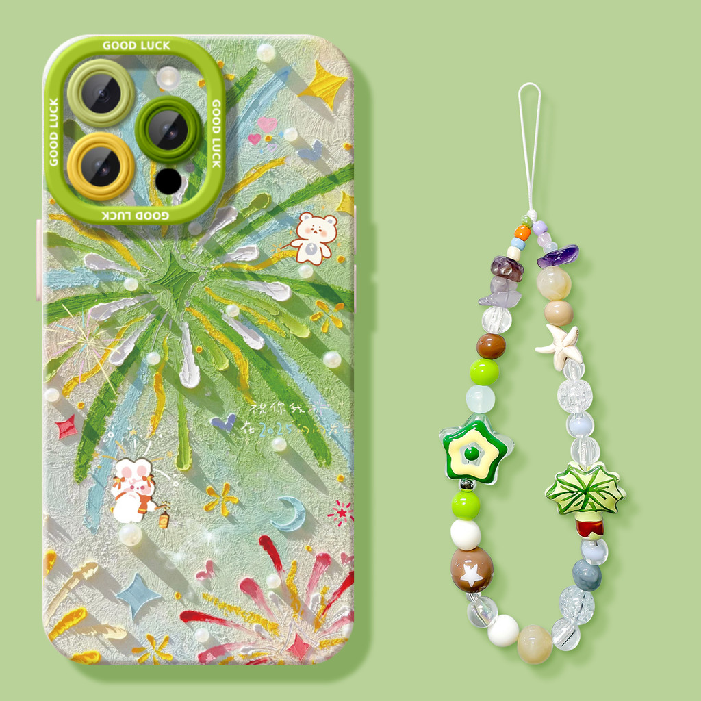 ốp lưng iphone cute ốp lưng iphone 12 thường Pháo hoa Thích hợp iPhone17promax Vỏ điện thoại Phong c