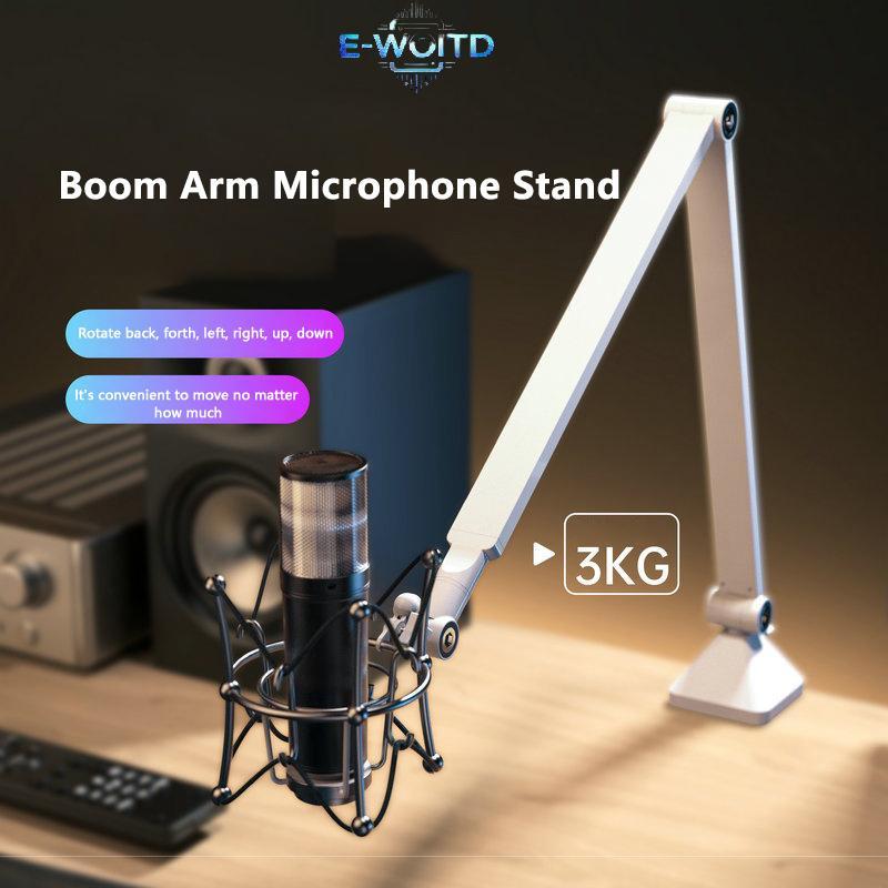 E-WOITD Có Thể Điều Chỉnh Micro Boom Arm Stand Braet Để Chơi Game Phát Trực Tuyến Ghi Âm USB Condens