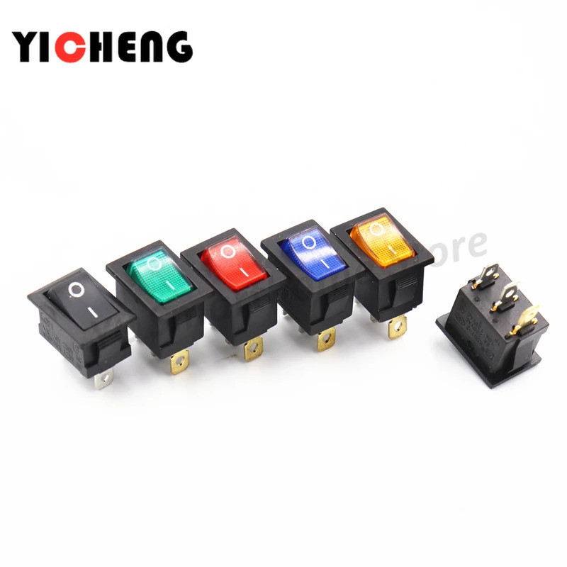 FZ5 Chiếc thuyền chuyển đổi KCD1-103 3feet 2 tập tin có đèn Công tắc nguồn Rocker 15 * 21MM 3pin Có 