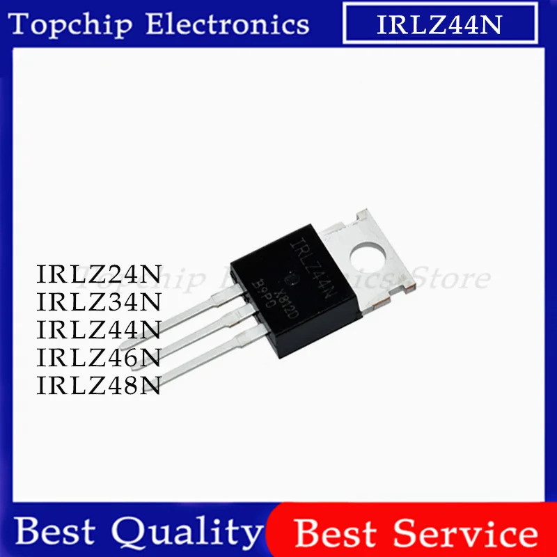 5 Chiếc IRLZ44N TO-220 IRLZ44 IRLZ44NPBF IRLZ24N IRLZ34N IRLZ46N IRLZ48N IRLZ24 IRLZ34 IRLZ44 IRLZ46