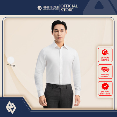 Áo sơ mi nam Elegant Phan Nguyễn, chất liệu cao cấp, mềm mại, thoáng mát, form slim fit SMD.1482