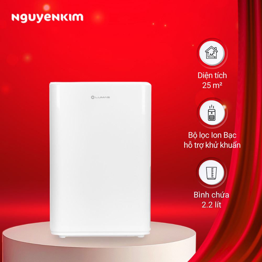Máy hút ẩm Lumias 12 lít D6S-12L - Hàng chính hãng