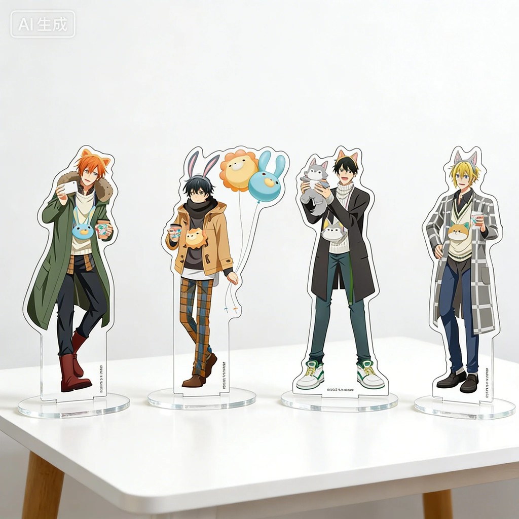 Standee Anime Sasaki and Miyano Mô hình Mica Trang trí Bàn học BL Boylove Sasaki và Miyano Graduatio