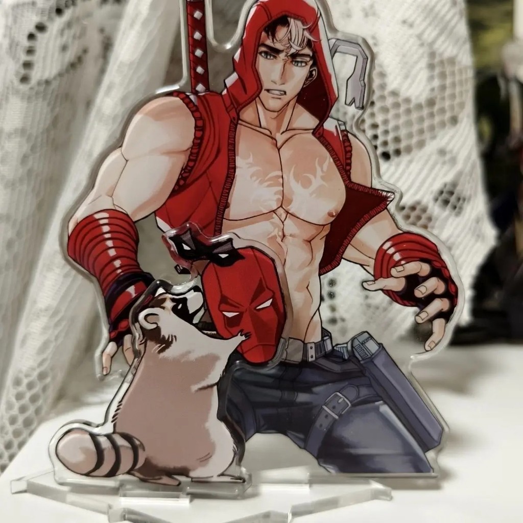 Standee Jason Todd Red Hood mô hình mica trang trí bàn học quà tặng fan DC Comics Batman Acrylic Sta