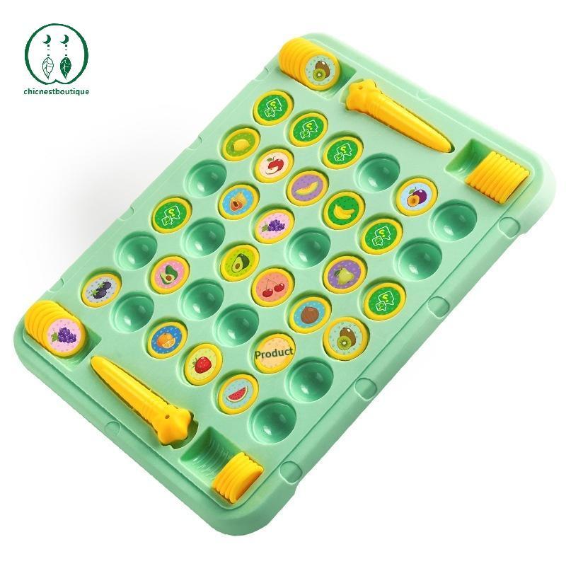 [Chicnest] 2-4 Người Chơi Flip Chess Memory Game Board Games Double Player Battle Puzzle Toy Kid Con