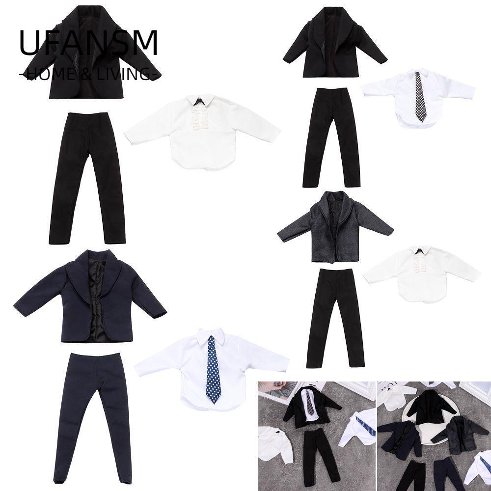 UFASM 11 Bộ 1 / 6 Quần Áo Búp Bê Nam, Mặc Hàng Ngày Đẹp Trai Phù Hợp Với Áo Sơ Mi Quần, 6 Phong Cách