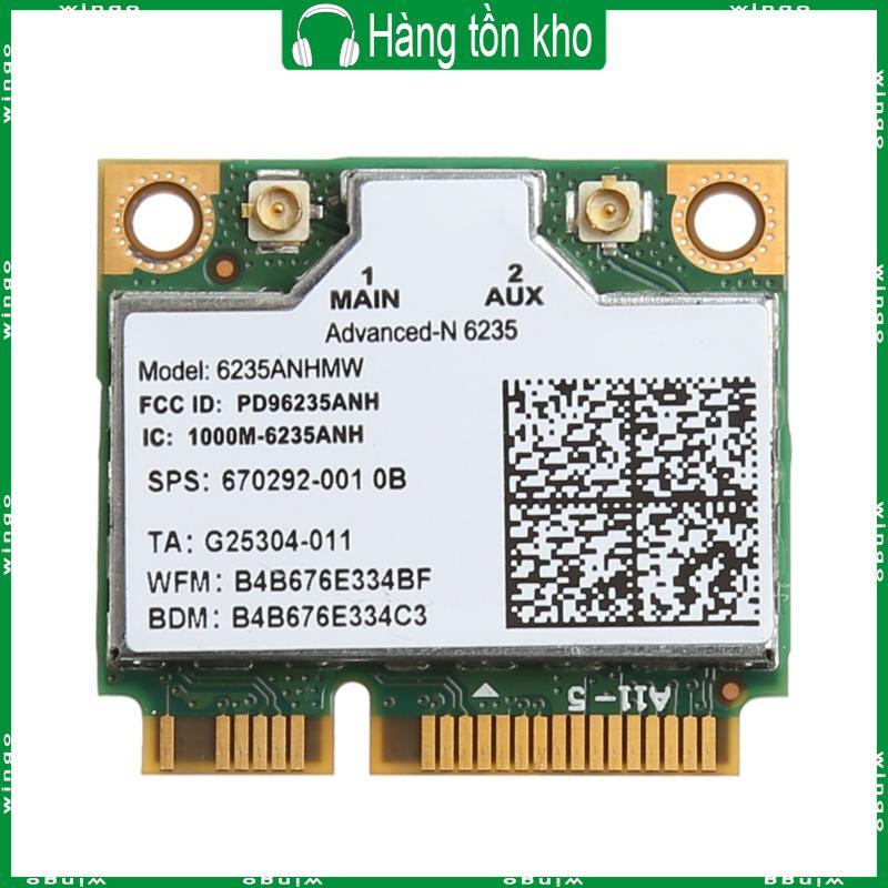 WIN Thẻ WiFi Băng tần kép Wirless Mini PCI-E 802 11N WiFi WLAN Card 300Mbps