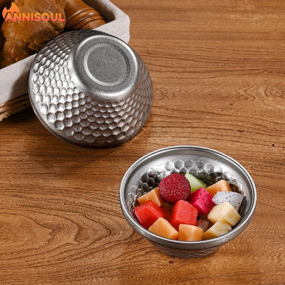 [NISO]Stainless Steel Bowl 304 Stainless Steel Double-layer Construction Better Grip