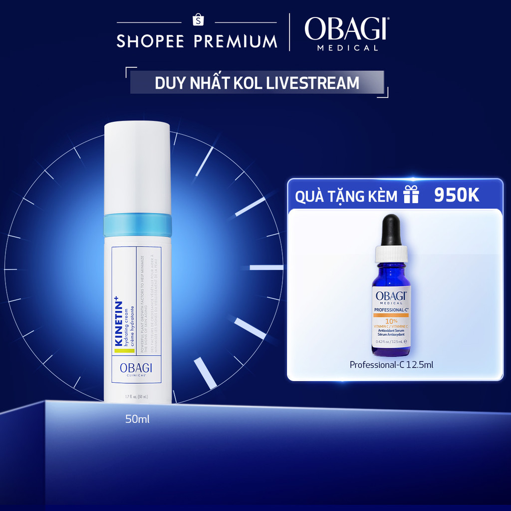 [Obagi x KOL] Kem dưỡng phục hồi làm dịu da Obagi Clinical Kinetin+ Hydrating Cream 50ml