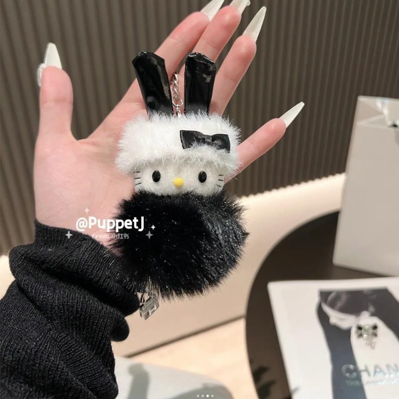 Pickable Face Bunny Girl hellokitty Mặt dây chuyền Hello Túi đi học kt Cat Doll Mặt dây chuyền sang 
