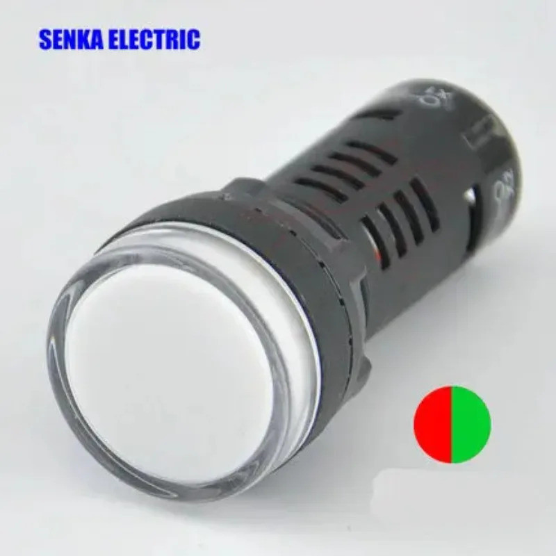 FZ10 CÁI AC / DC 24V ĐỎ XANH Đèn LED hai màu Đèn báo tai nạn AD16-22SS-RG