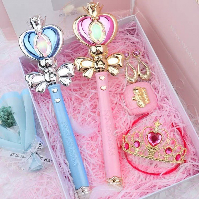 Magic Little Fairy Luminous Fairy Wand LED Music Flashing Wand Đồ chơi công chúa trẻ em