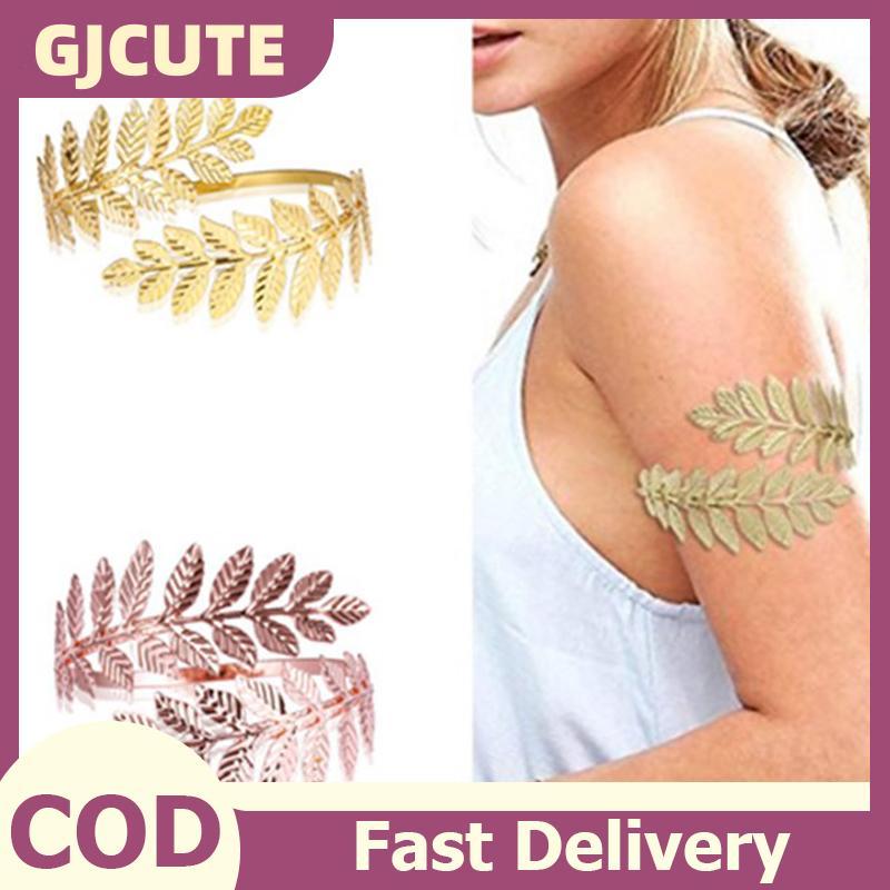 GJCUTE Kim Loại Hy Lạp La Mã Vòng Tay Lá Vòng Tay Trên Tay Vòng Tay Vòng Tay VN