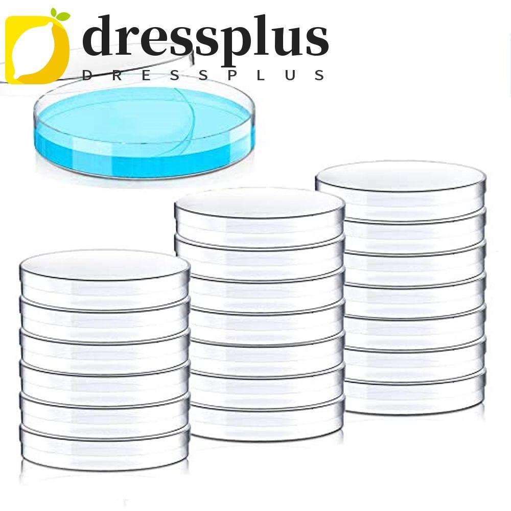 DRESSPLUS Đĩa Petri vô trùng Đồ dùng học tập sinh học 90x15mm Nhựa trong suốt có nắp đậy Đĩa Petri t