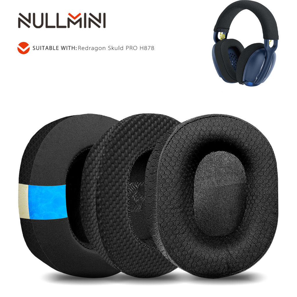 Miếng đệm tai nghe Nullmini Thích hợp cho tai nghe Redragon SKULD PRO H878 Thay thế miếng đệm tai Bă