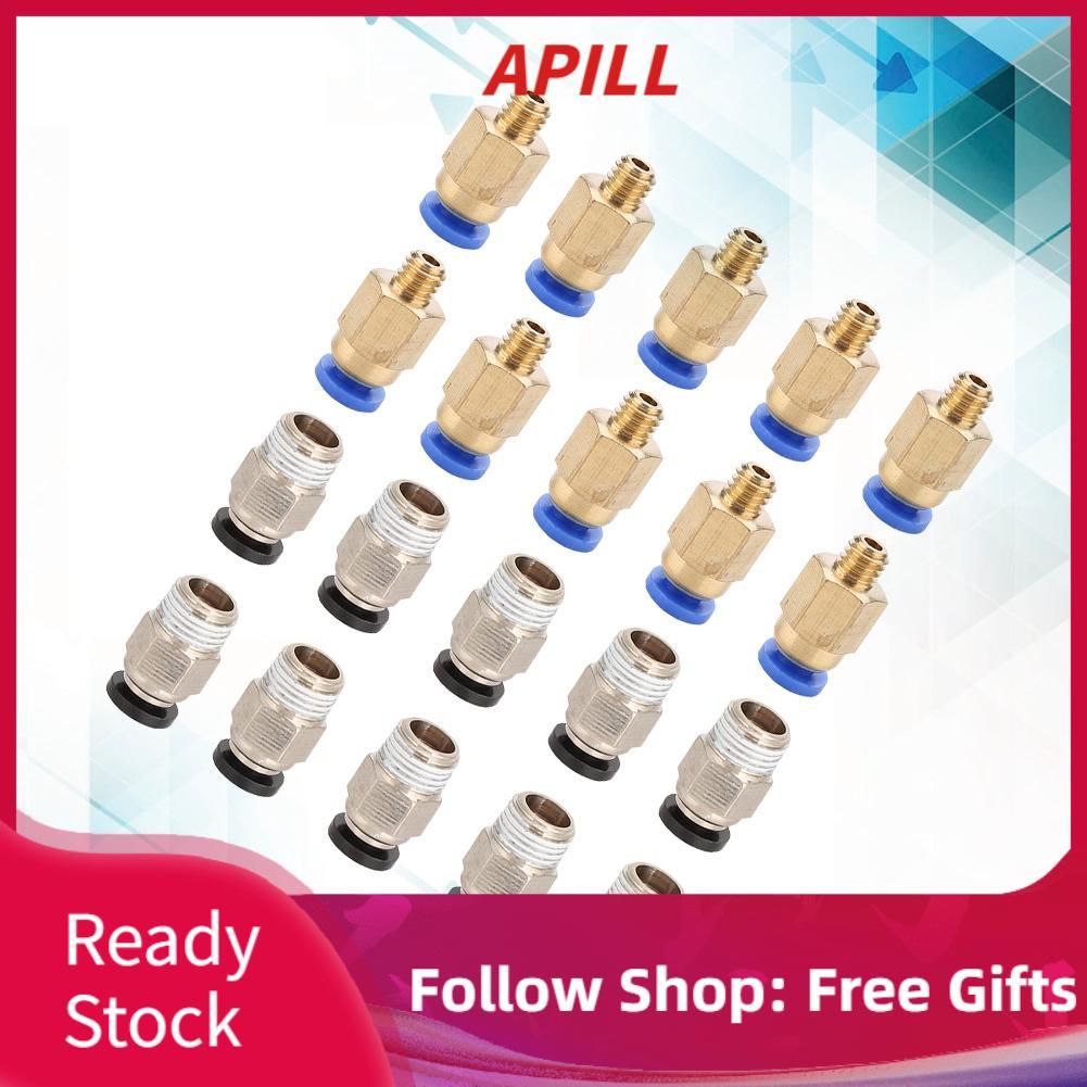 apill PC4-M10 Lắp khí nén thẳng 20 đầu nối nam + PC4-M6 Nhanh chóng trong máy in 3D chuyên nghiệp