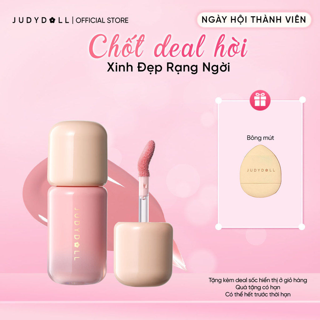[NEW] JUDYDOLL Má Hồng Kem Blush Lotion Bóng nhẹ Bắt sáng Triệt sắc Che quầng thâm 5g