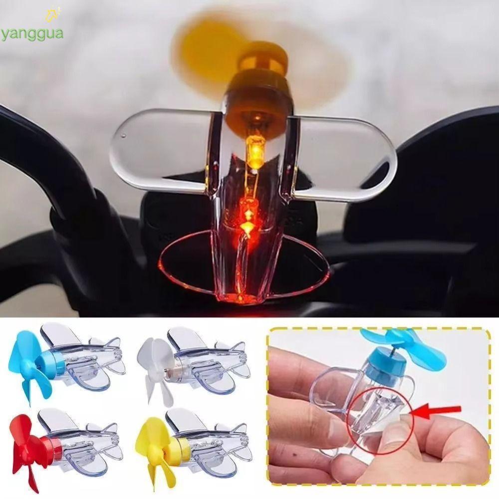 Máy bay phát điện gió YANGGUA, Đèn LED đỏ xanh vàng Đèn LED trong suốt Máy bay, Máy bay nhựa Trang t