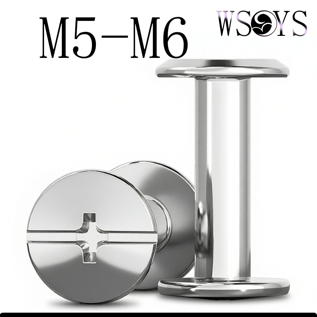 [WSYS-WJ]5-25con INOX 304 Đinh tán vít mẹ con Đối chốt vít mẹ con/SUS304 Male Female Screw Rivet M5-