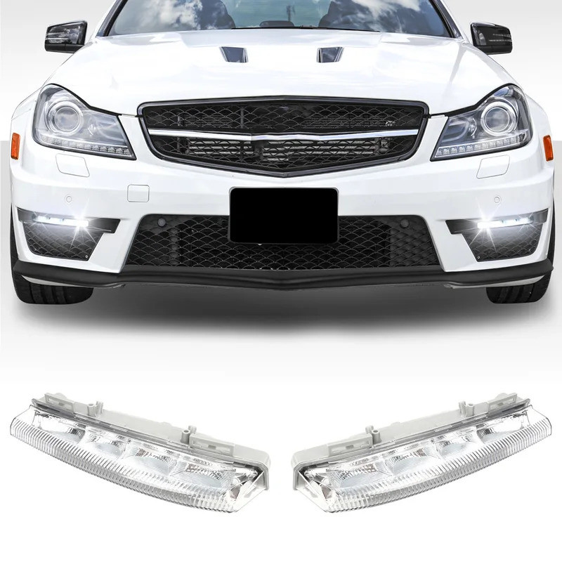 Đèn chạy ban ngày LED sương mù 1Pc 049068900 DRL Thay thế cho MERCEDES-BENZ C ‐ Class W204 E ‐ Class
