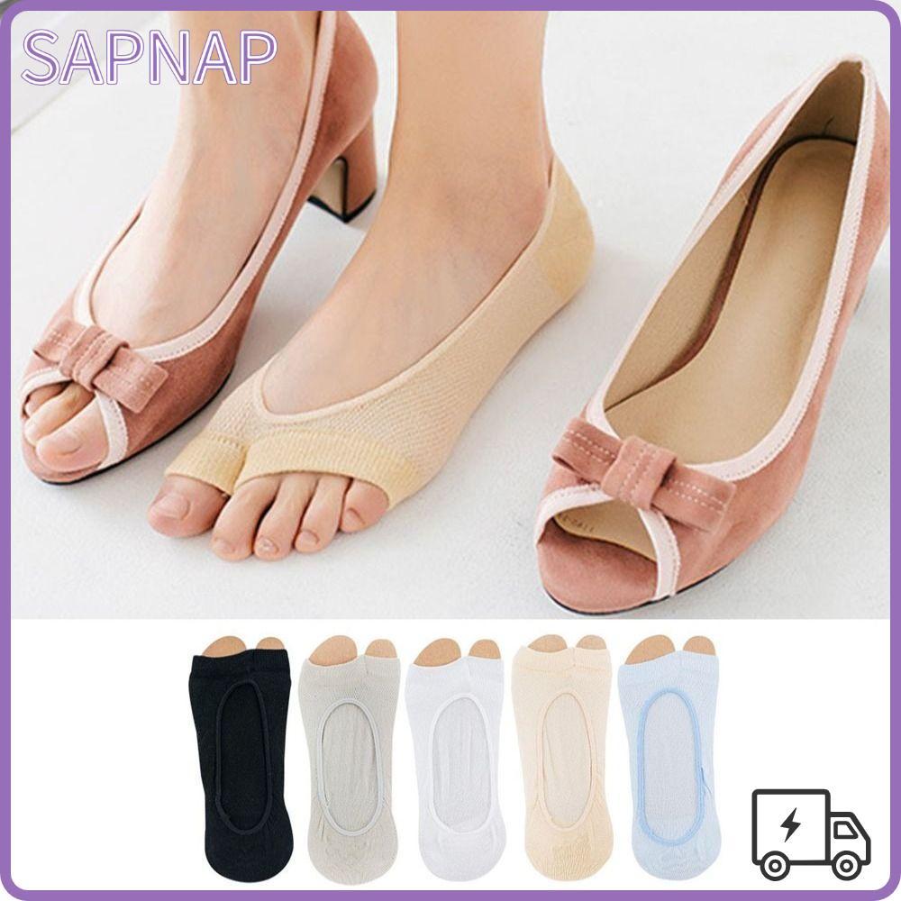 Tất lưới mỏngsapnap, miệng cá xẻ ngón bằng cotton, thoáng khí cho size 35-40 EUR