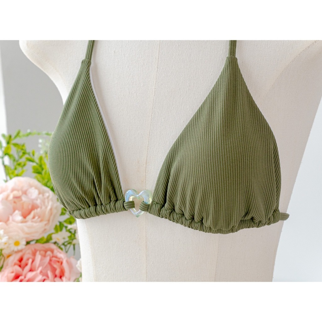 Bikini charm Tim xanh Rêu Mossy Muse BRABOX BIKI57 | BigBuy360 - bigbuy360.vn