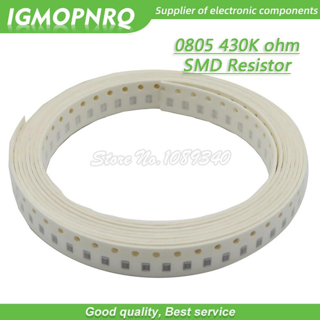 300 chiếc 0805 Điện trở SMD 430K ohm Chip Điện trở 1 / 8W 430K ohms 0805-430K