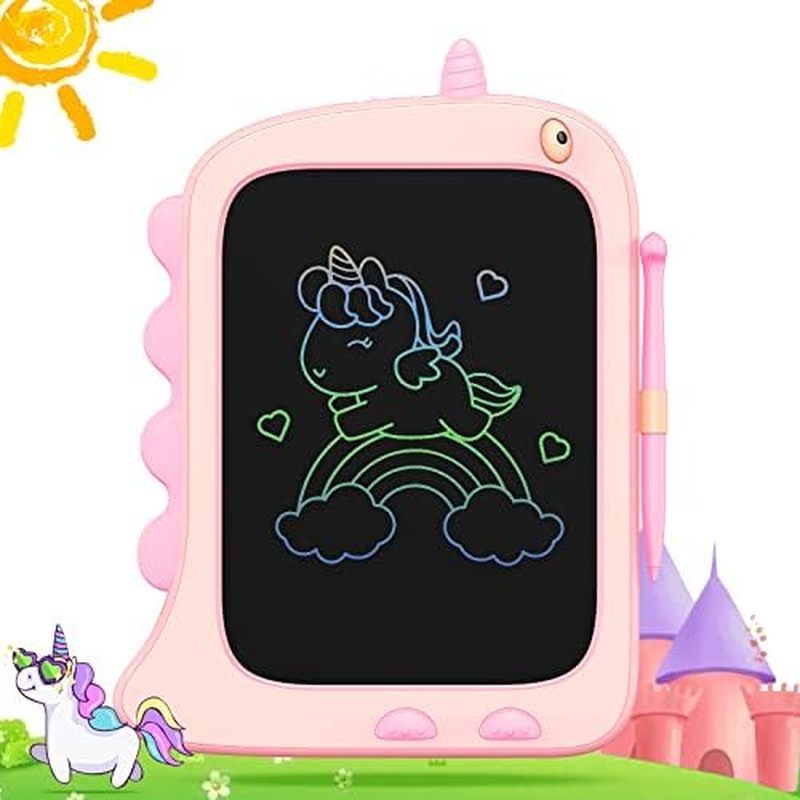 ORSEN 8.5 Inch LCD Doodle Board Tablet for Girls - Unicorn Drawing Pad for Kids 2-7 Years Old - Trav
