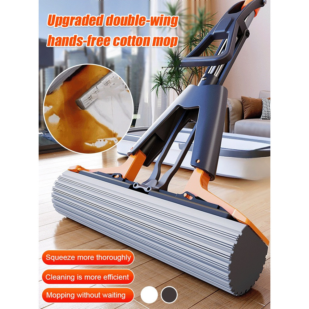 [Easy Squeeze] New Sponge Mop Floor Cleaning Tool Heavy-Duty Household Absorbent Mop/Easy Squeeze/Qu