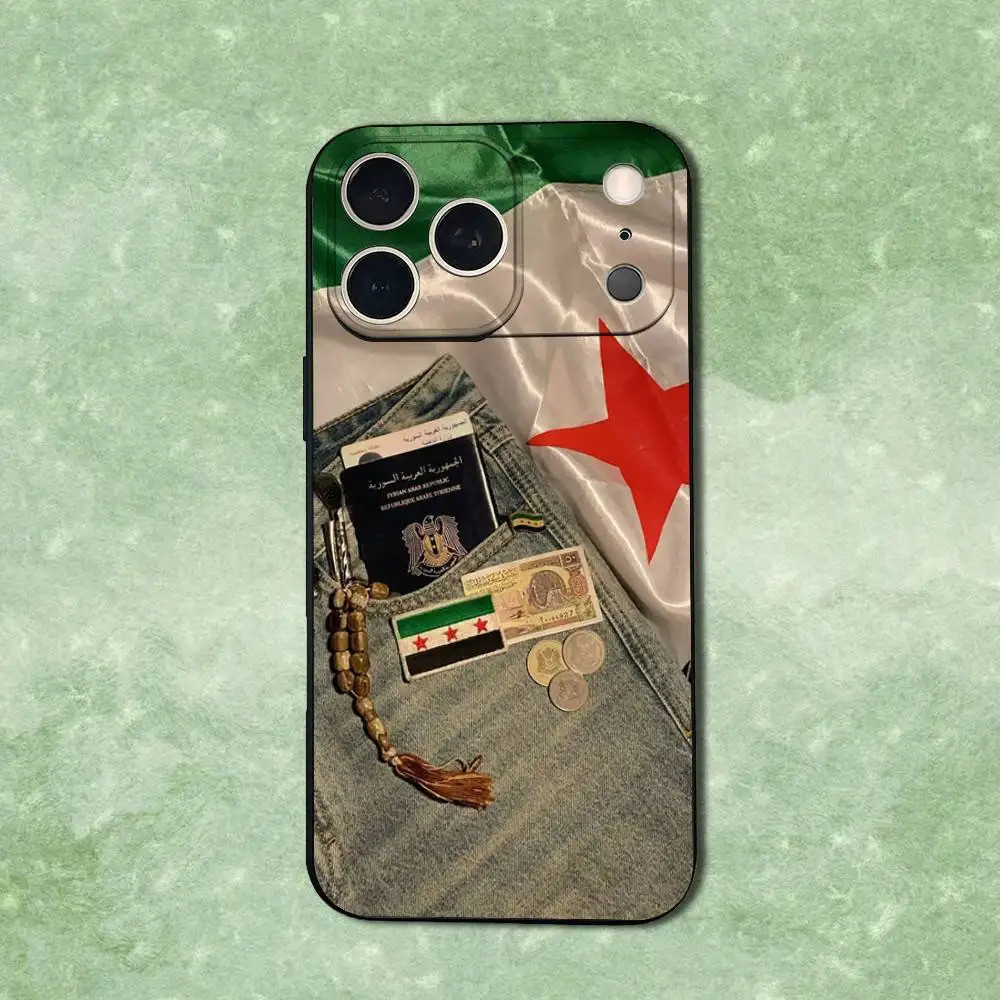 Ốp điện thoại mát mẻ TP-2 Flag S-Syria S-Syria cho iPhone 14,13,17,16,16,16,115, Plus, Pro Max, XS, 