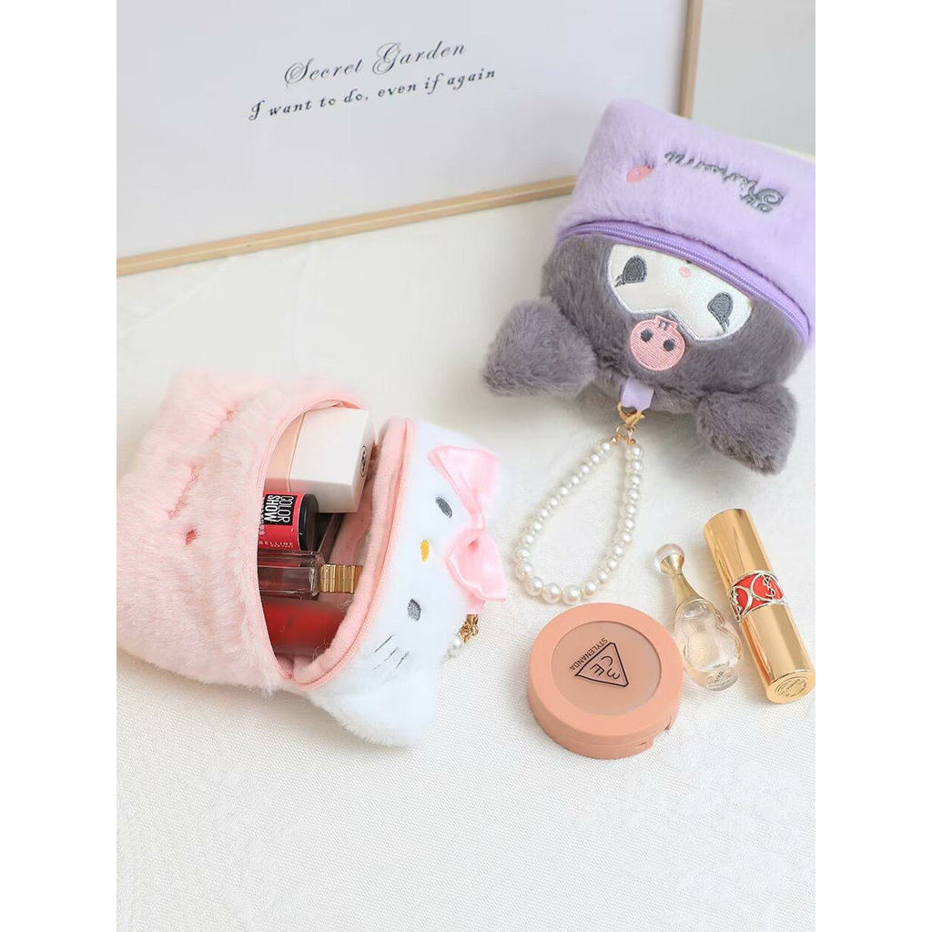 túi đựng mỹ phẩm túi đựng đồ makeup cute Hộp đựng trang sức di động sang trọng Melody Kuromi